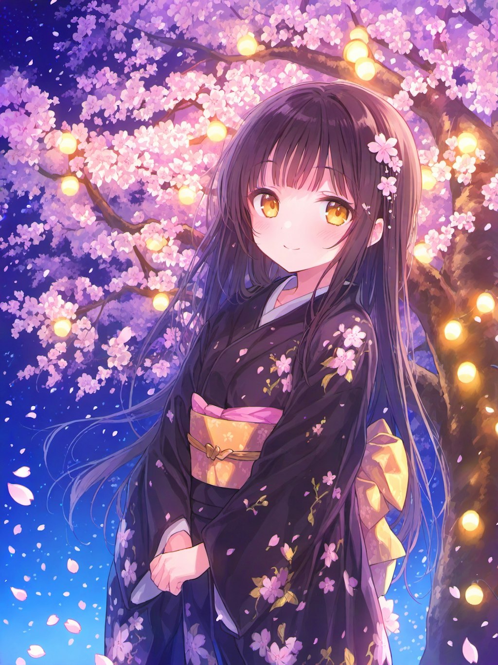 夜桜撫子