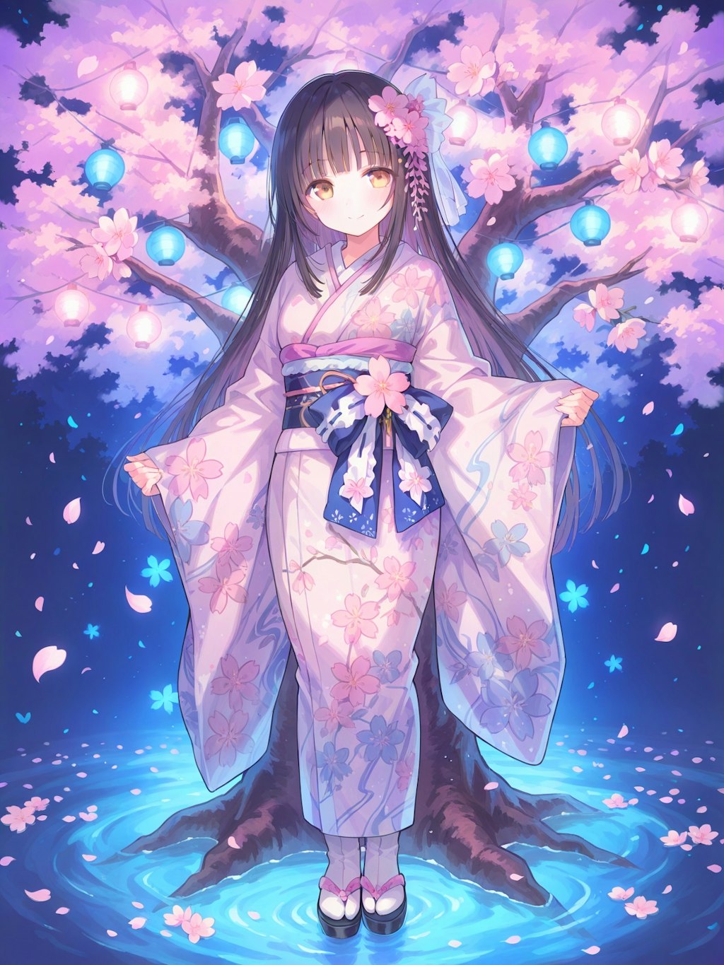 夜桜撫子