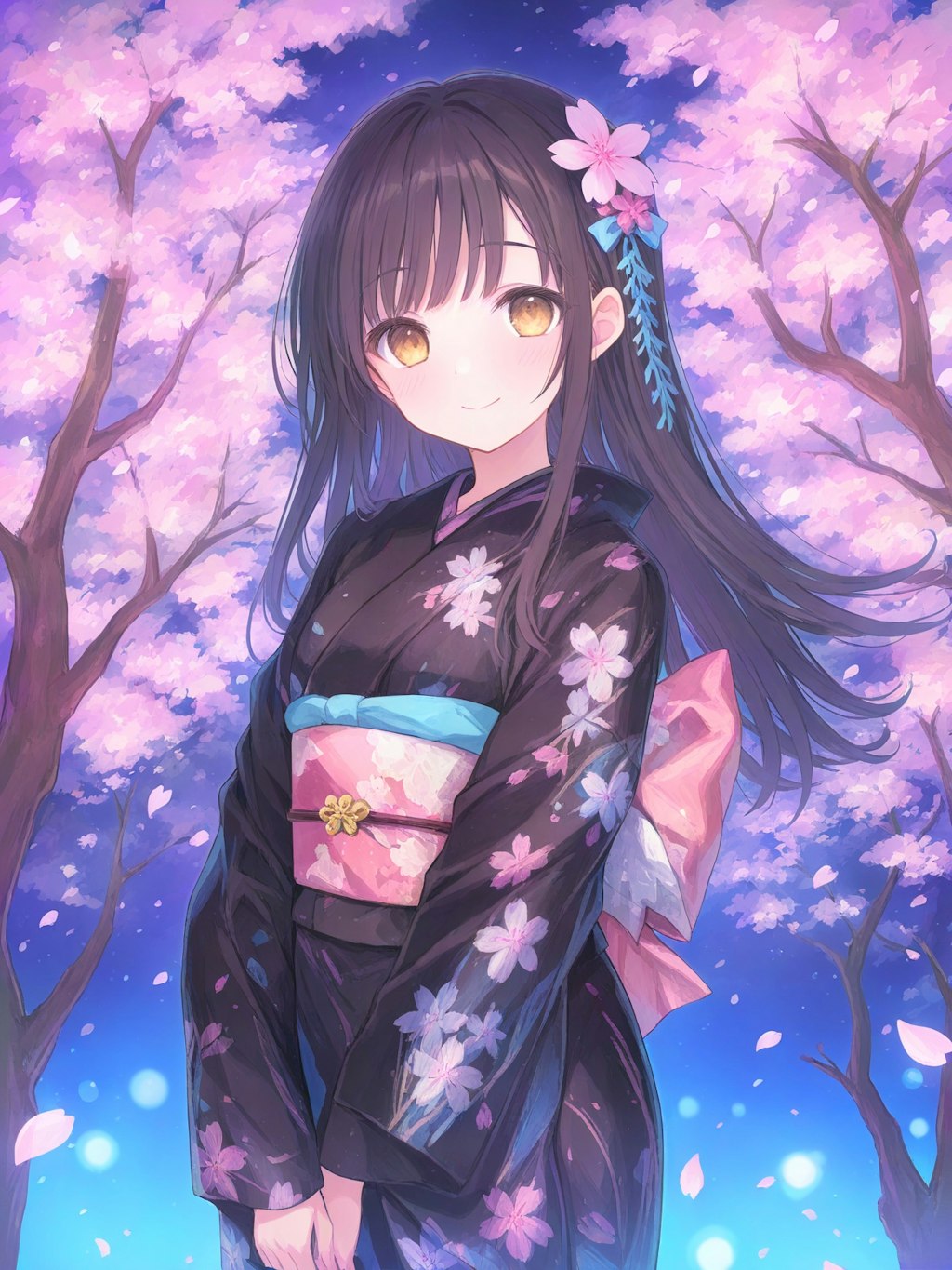 夜桜撫子