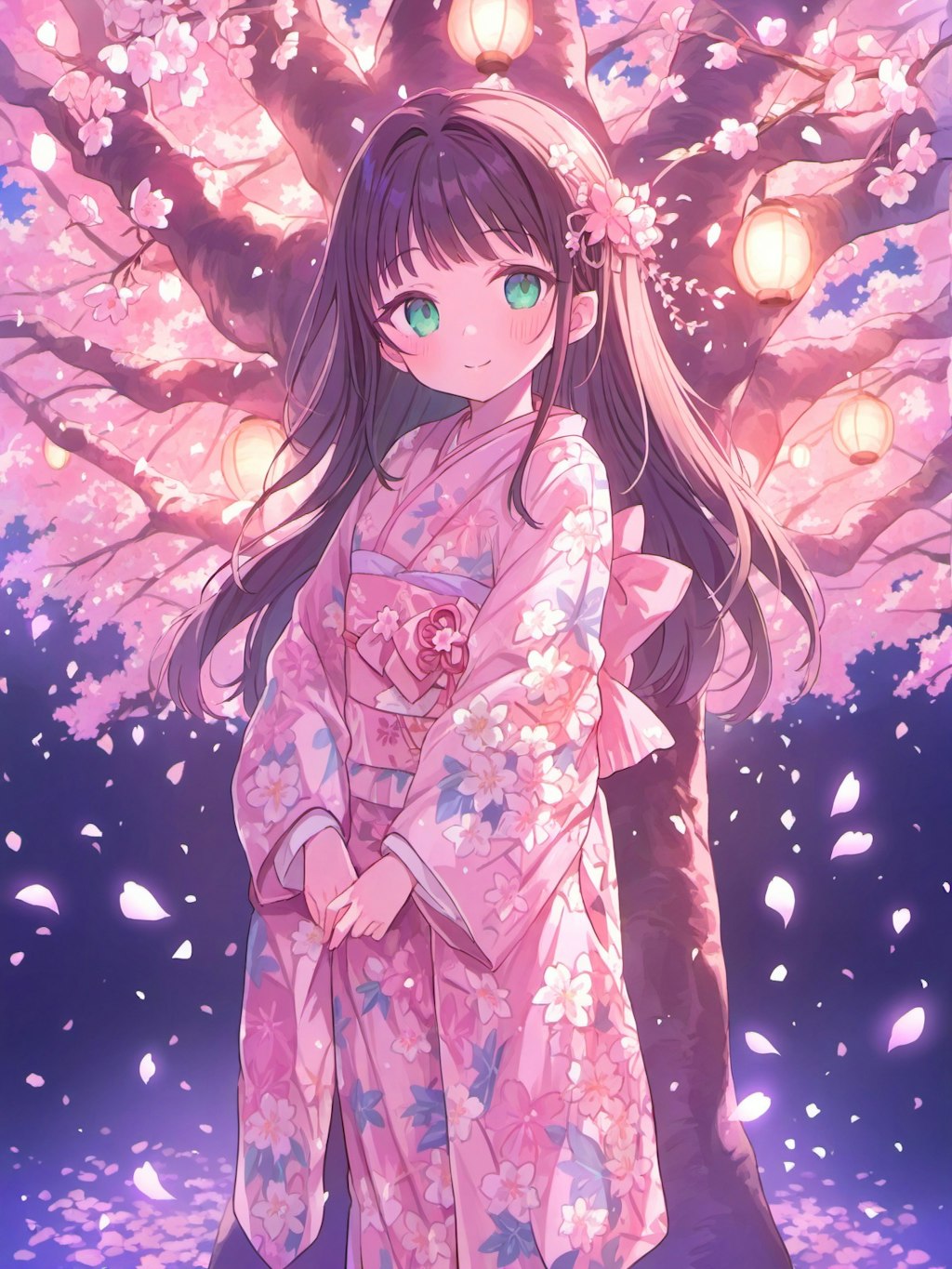 夜桜撫子