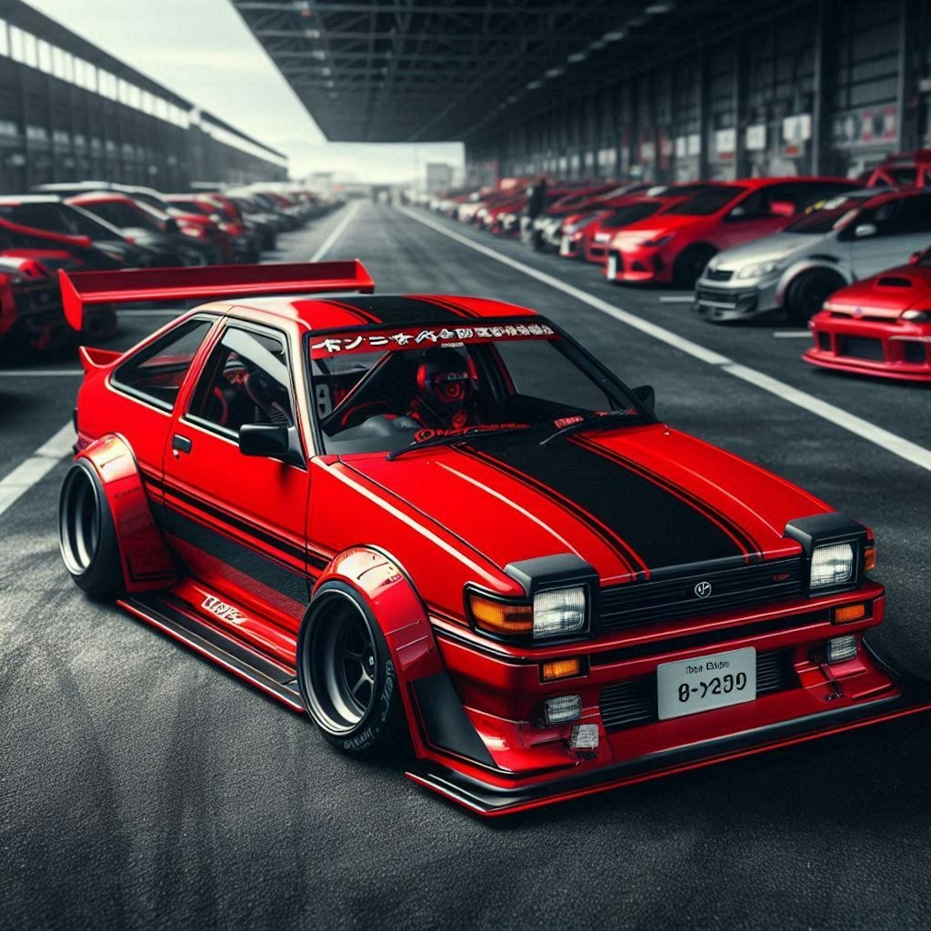 AE-86のドリ車