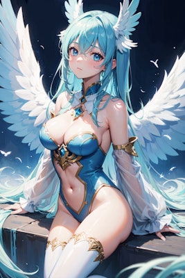 青い翼の天使