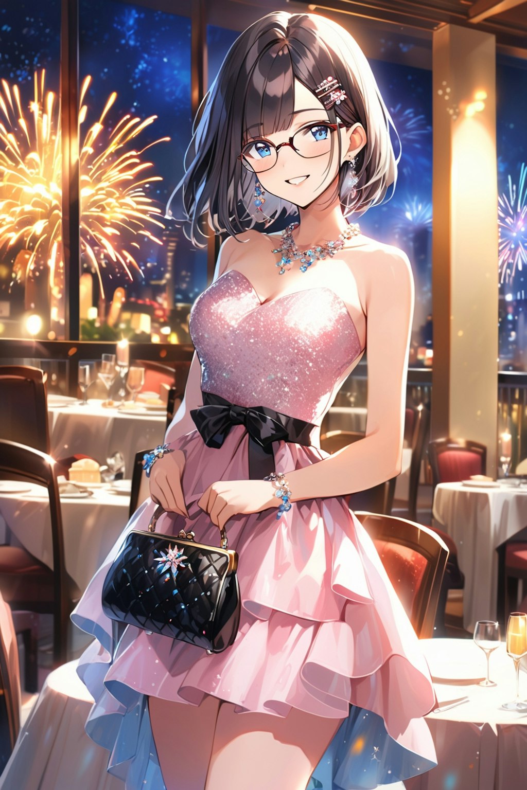 パーティのメガネちゃん🍷👓✨