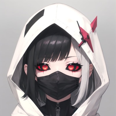 hooded mask girl 2
