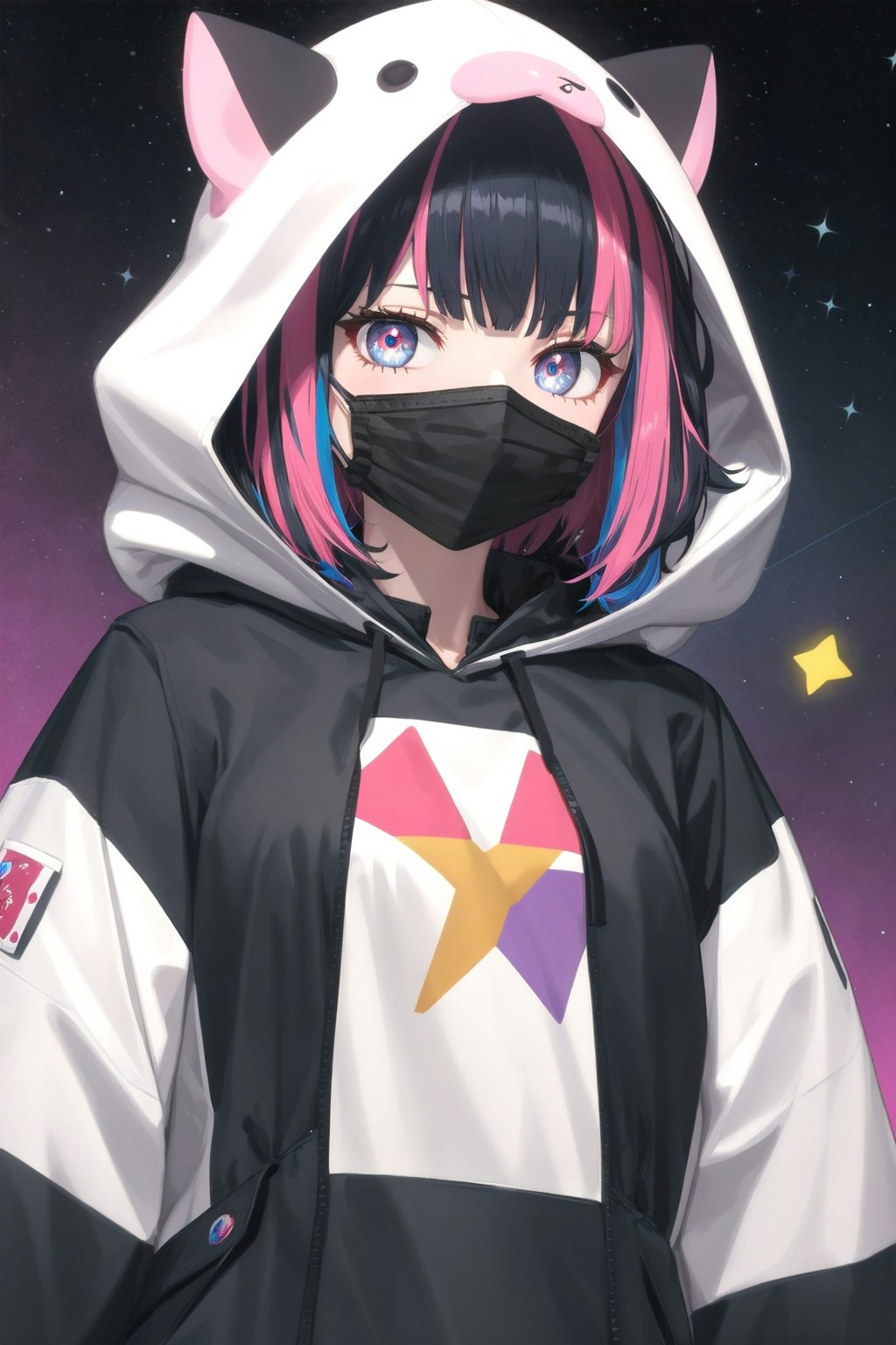 hooded mask girl 2