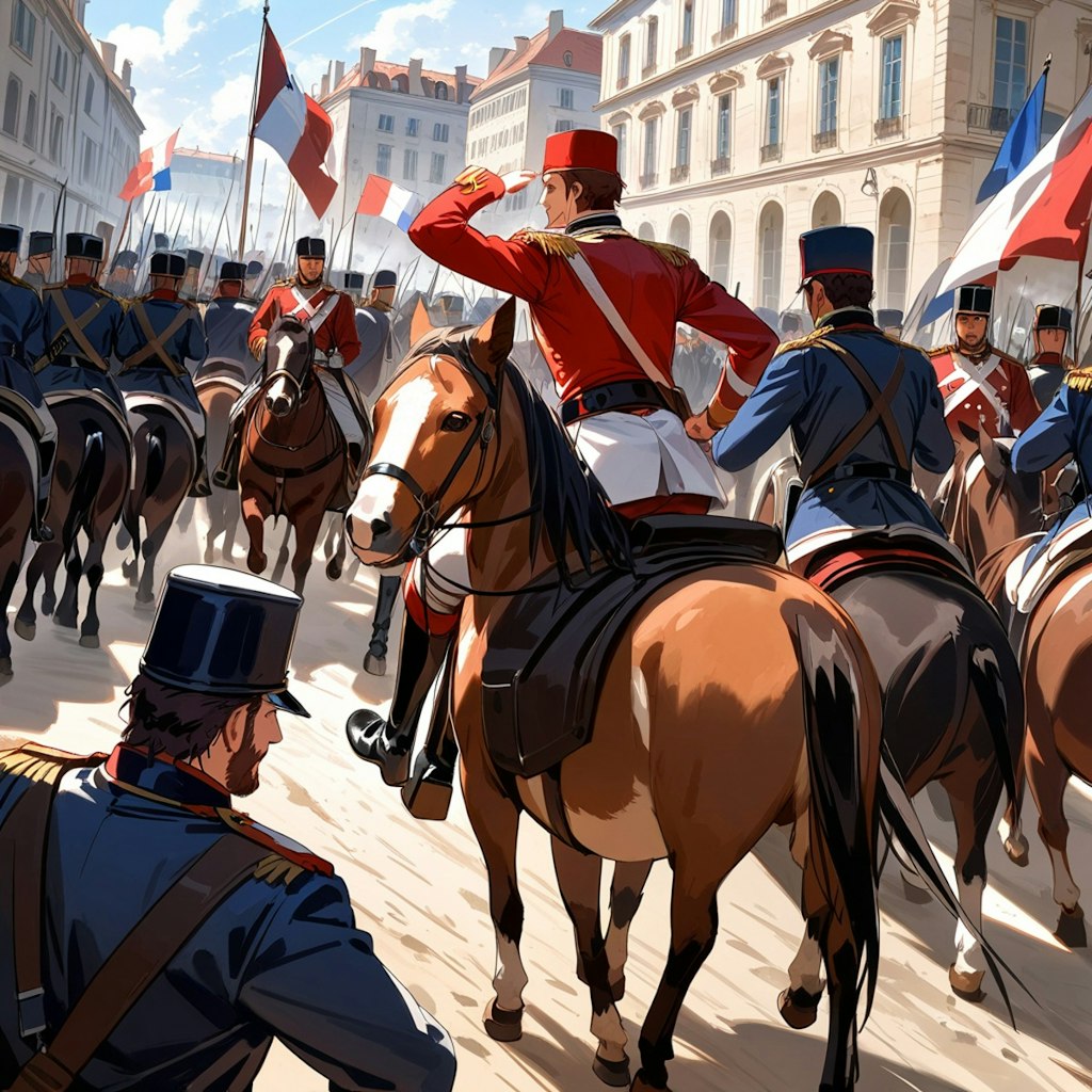 L'Armée Continentale se rend sur le champ de bataille