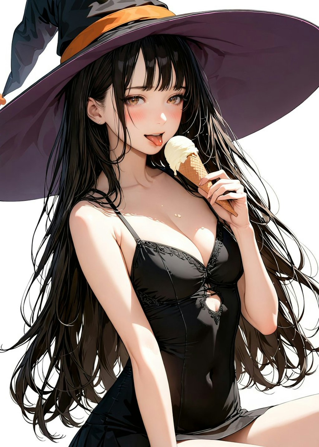 アイスを食べるウィッチさん🧙‍♀️