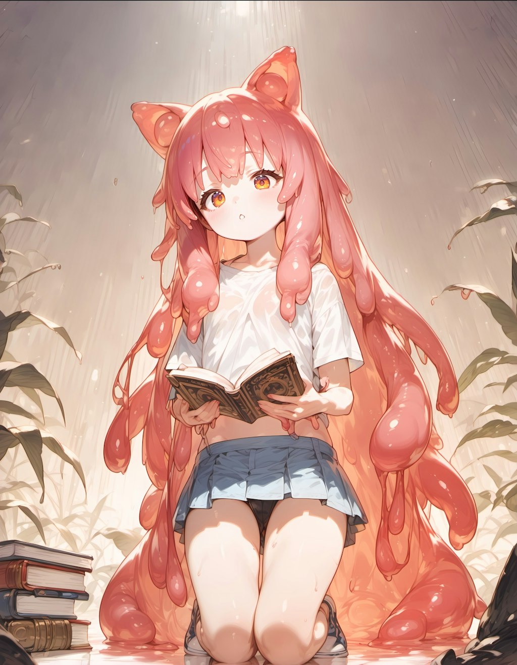 reading books