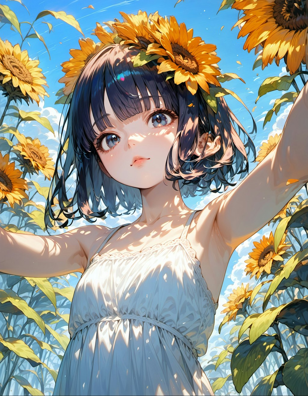 sunflower crown