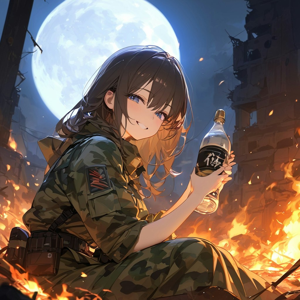 戦場の月見酒