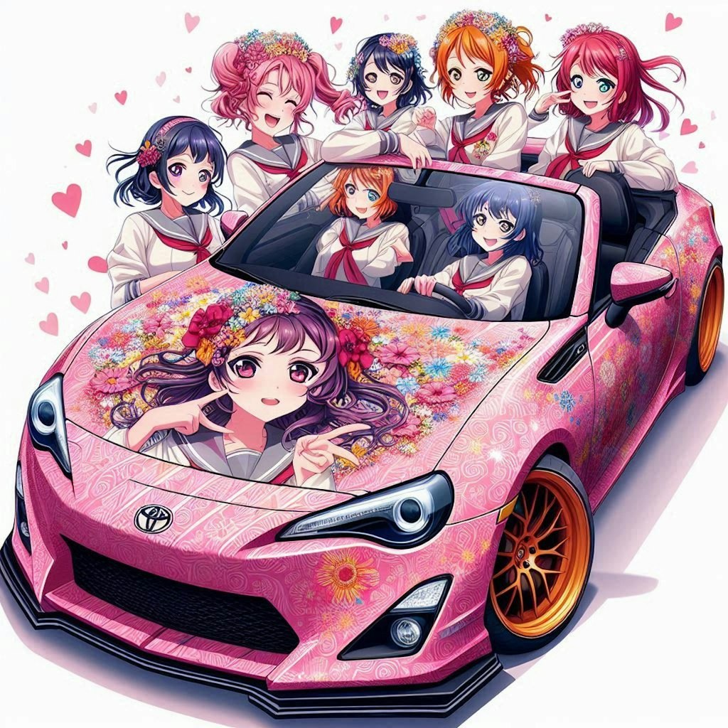 ラブライブトヨタ86オープンカーのドリ車