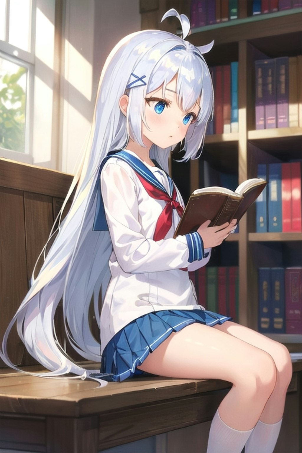 読書中