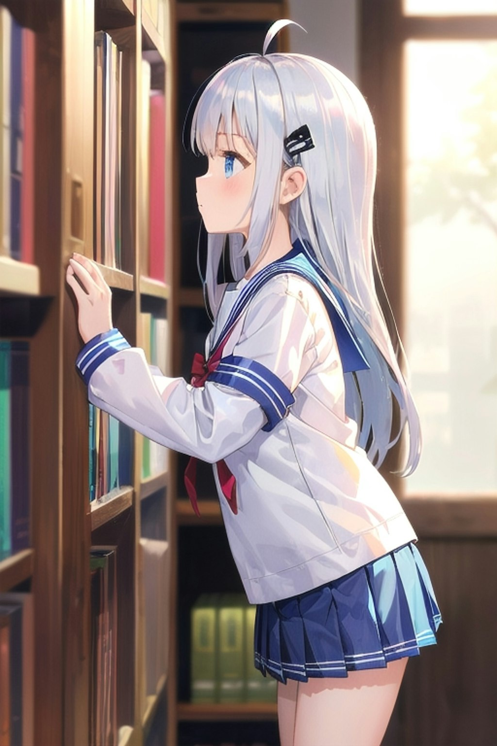 読書中