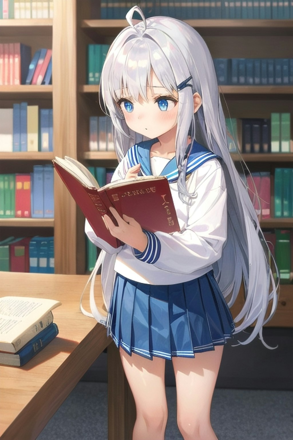 読書中