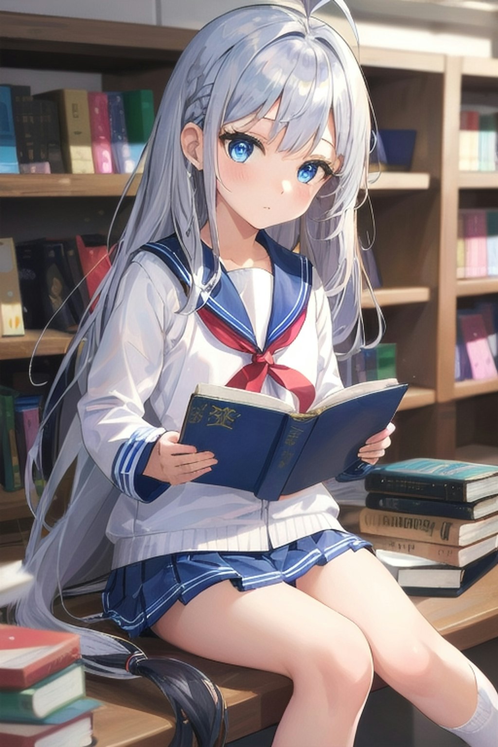 読書中