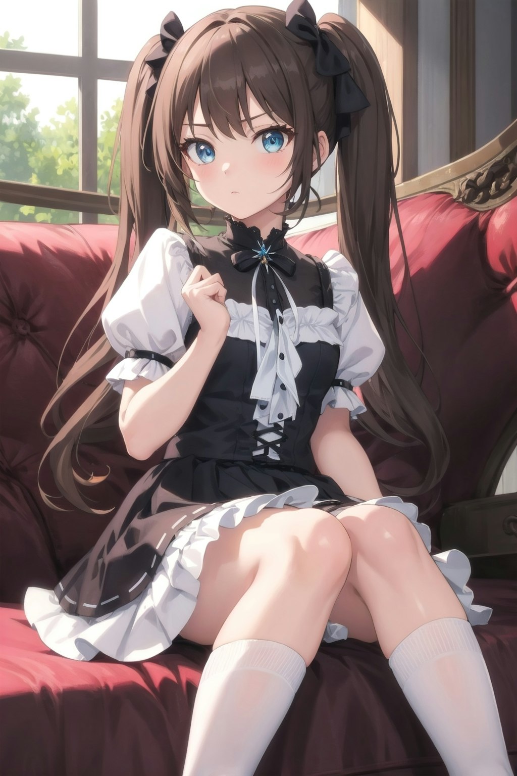 茶髪の女の子（ツインテール）