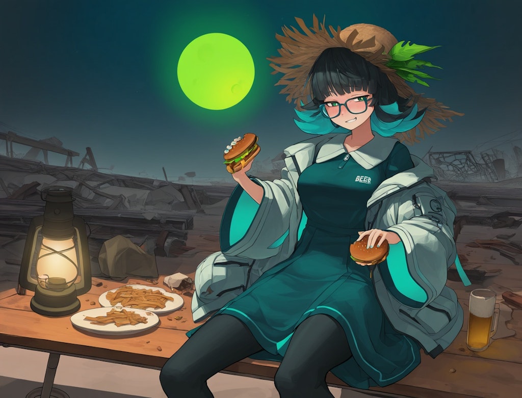 [suno remaster&cover]eating hamburger on dystopia