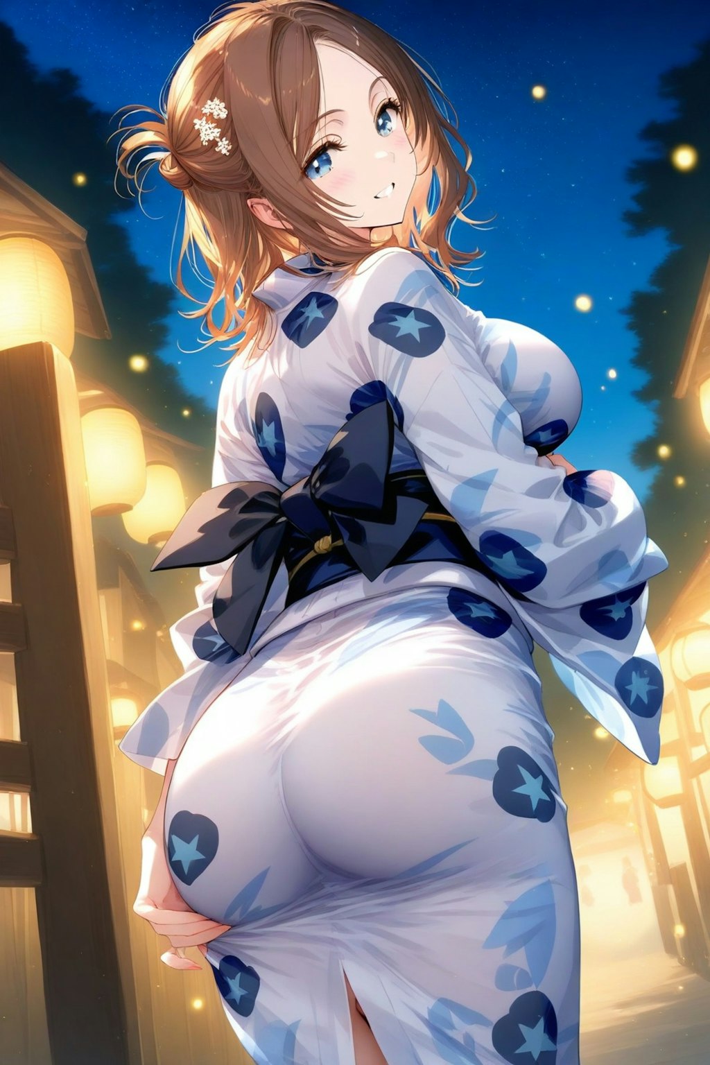 他モデルで浴衣④