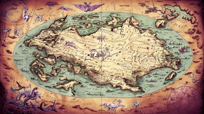 幻想世界の地図