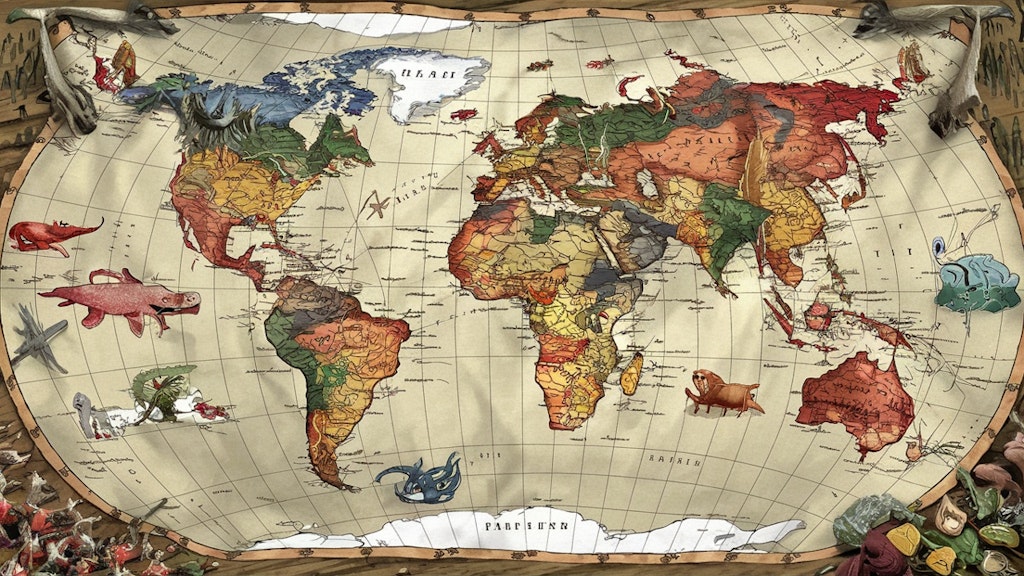 幻想世界の地図