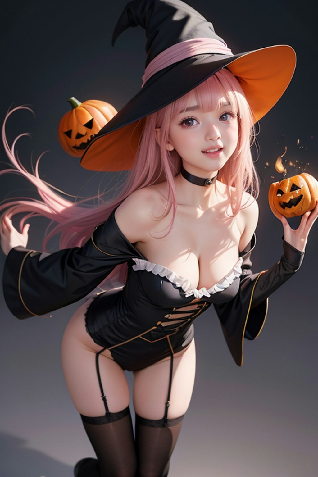 ハロウィンコスプレ ピンク１