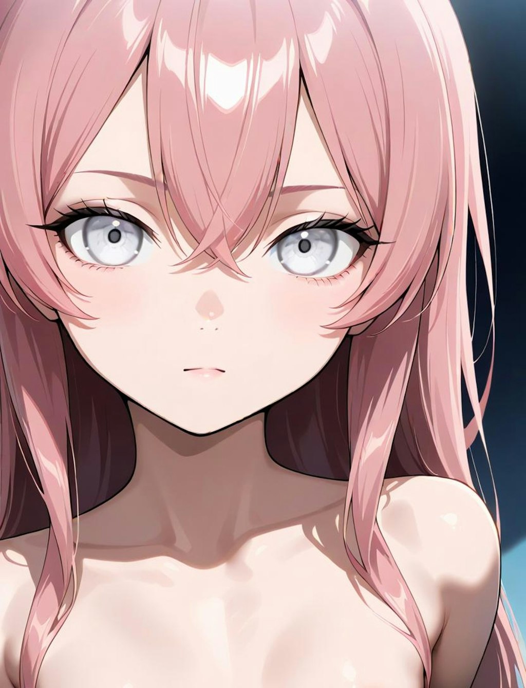 桃髪白眼ちゃん