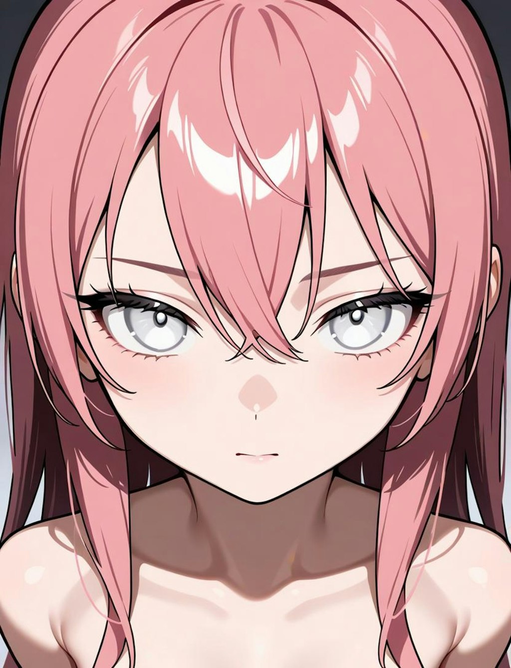 桃髪白眼ちゃん