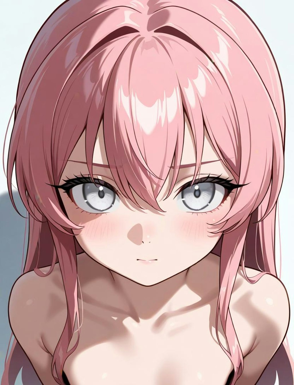桃髪白眼ちゃん