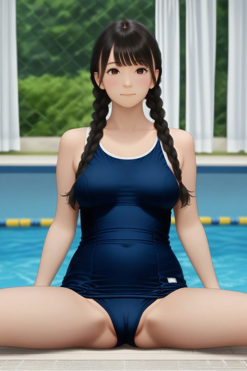 １４日のスクール水着