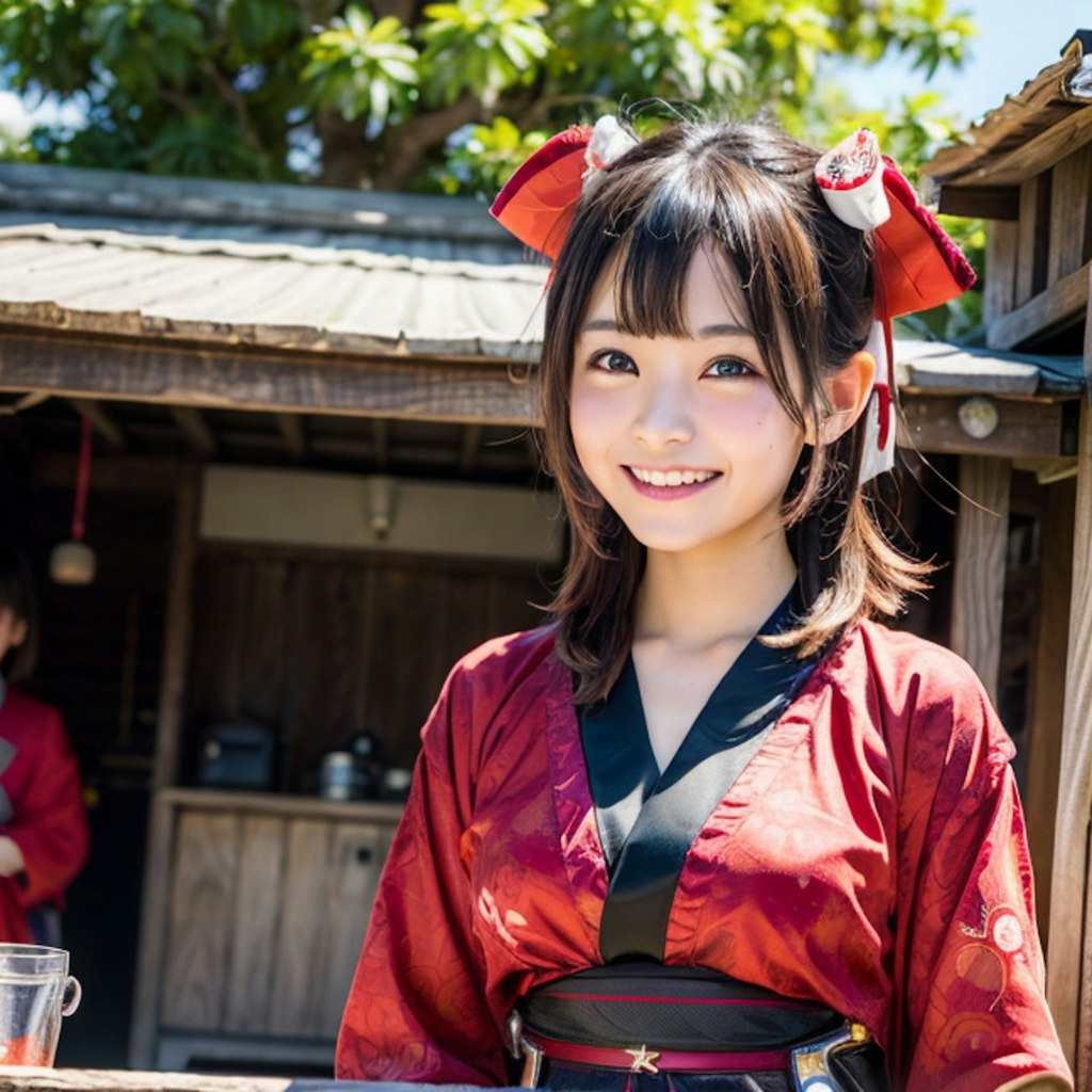 峠茶屋の看板娘