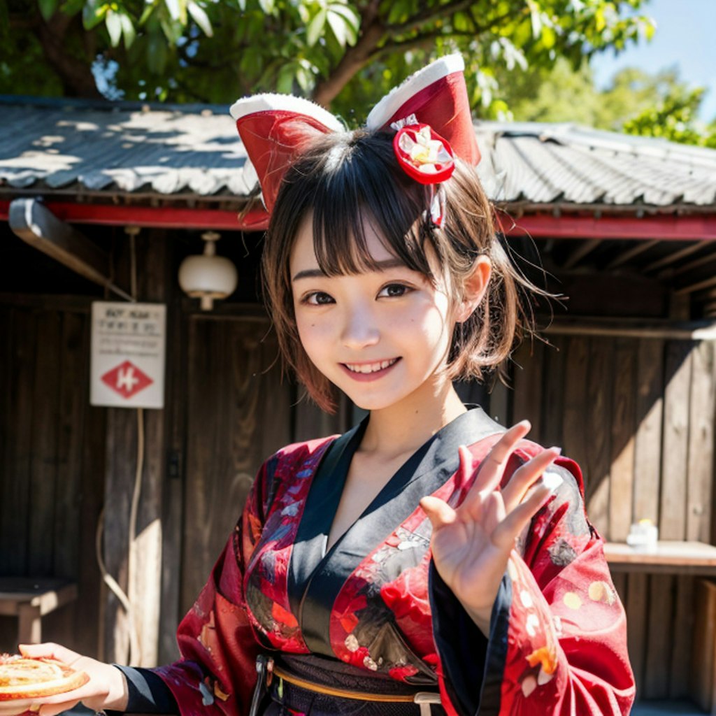 峠茶屋の看板娘