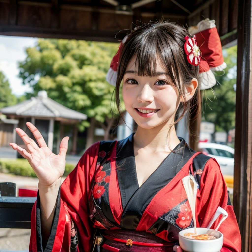 峠茶屋の看板娘