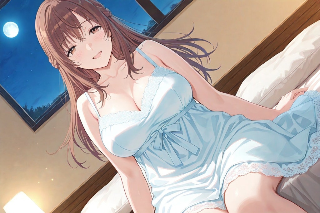 月がきれいですね、ノノカの静かな夜