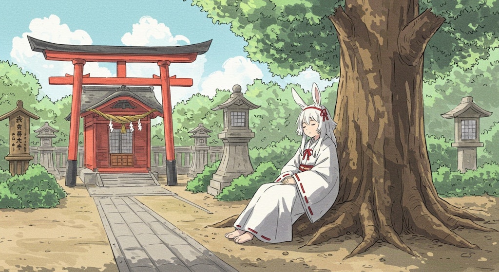 巫女バニーの1日 (巫女18)