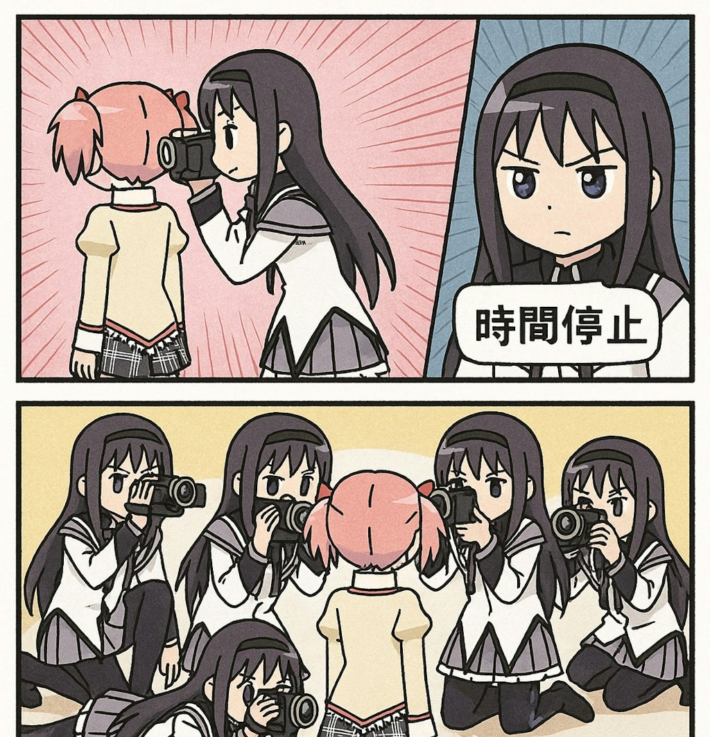 ともよちゃんとほむら