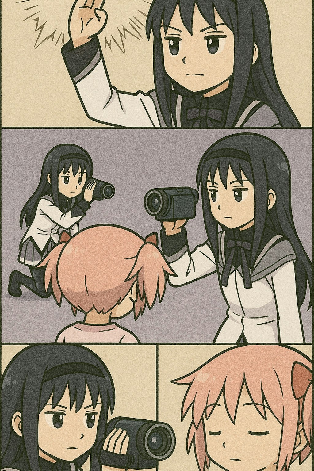 ともよちゃんとほむら