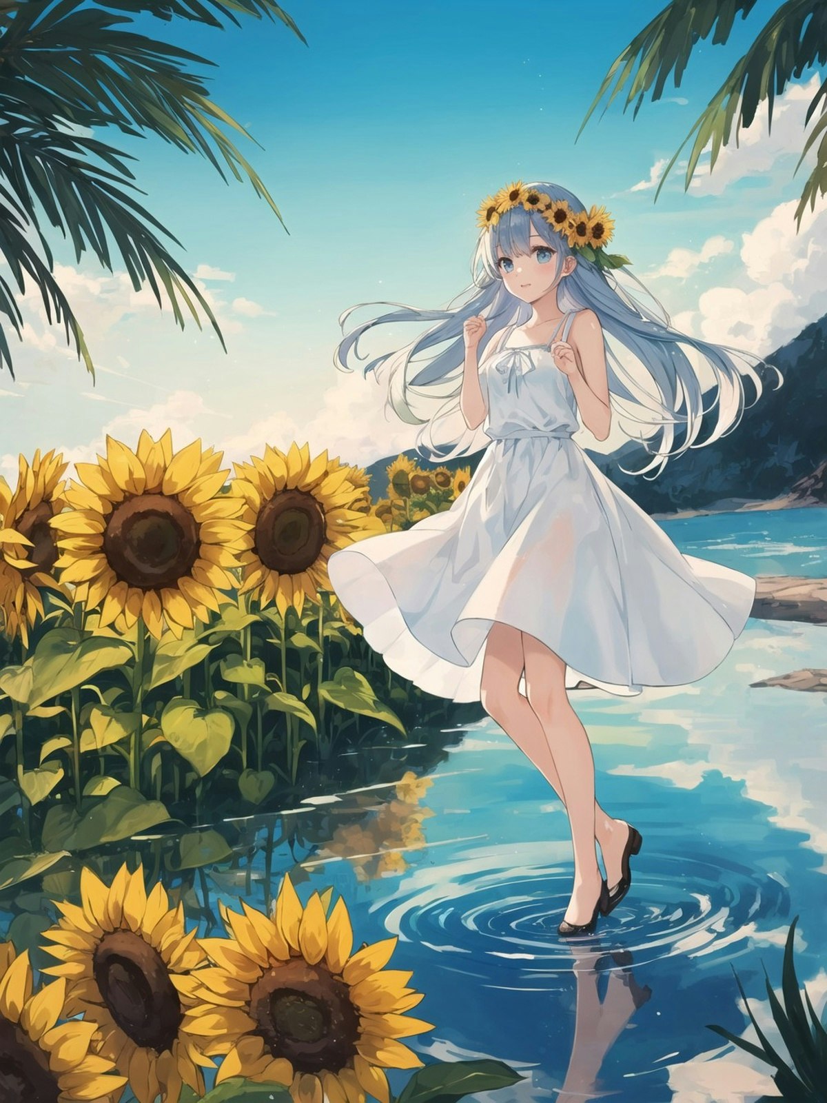イラスト原画　葵風紗 「バラと女の子」 舞春】 #イラスト #illustration #イラストグラム #絵 #iIlust