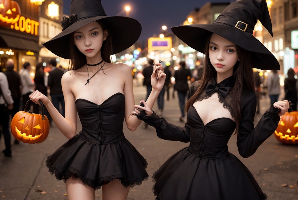 halloween night city