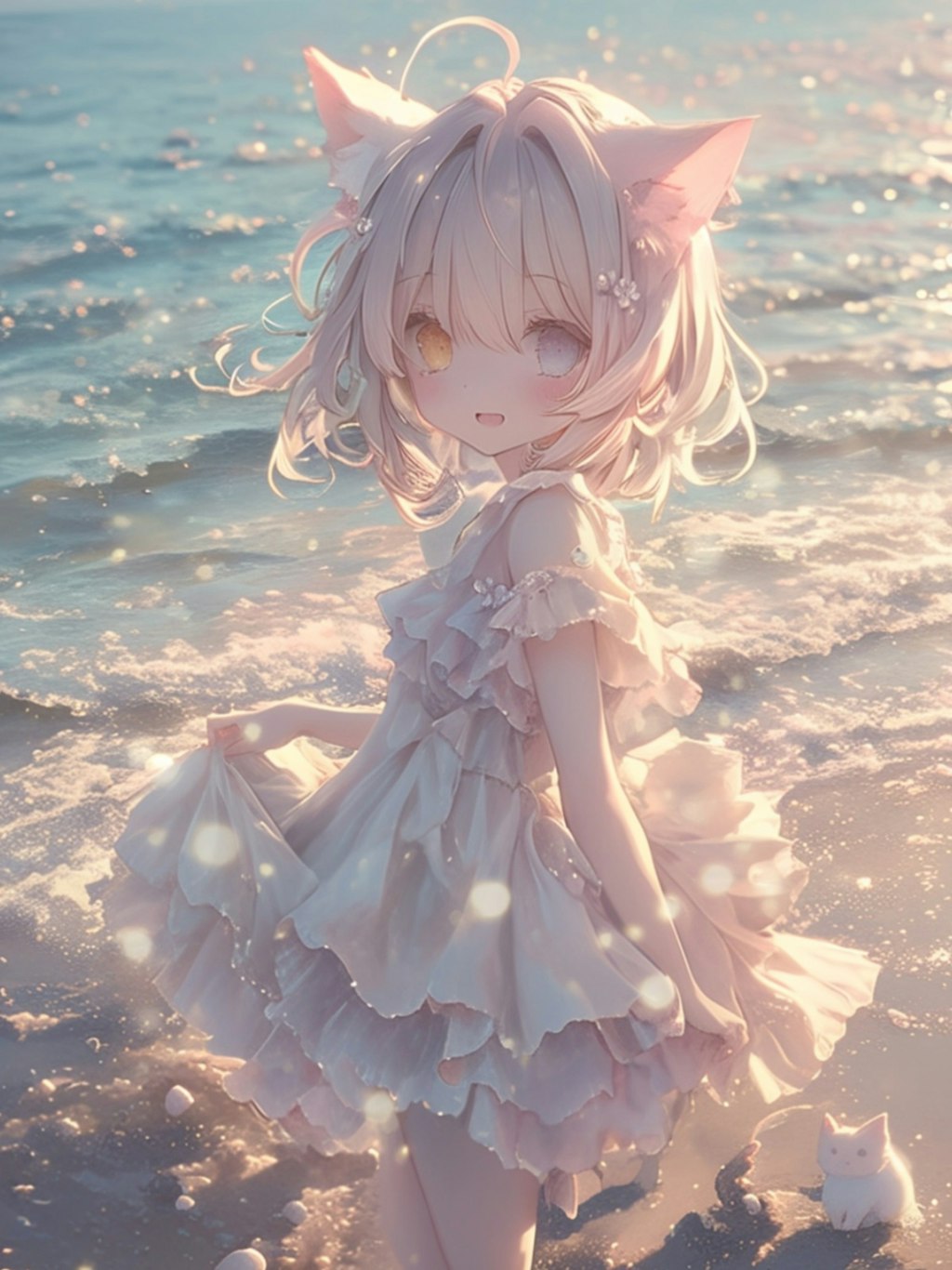 海辺の女の子👧