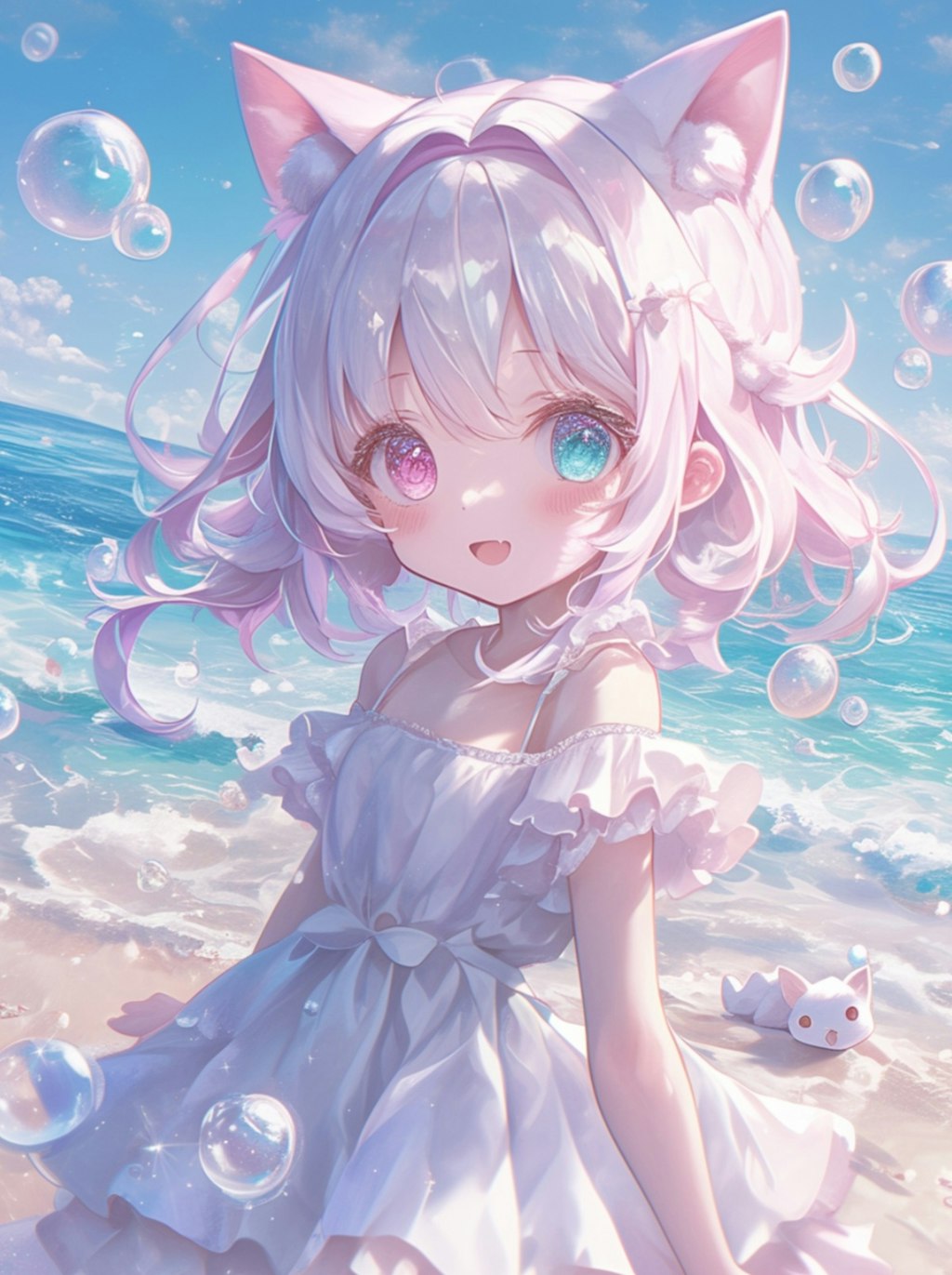 海辺の女の子👧