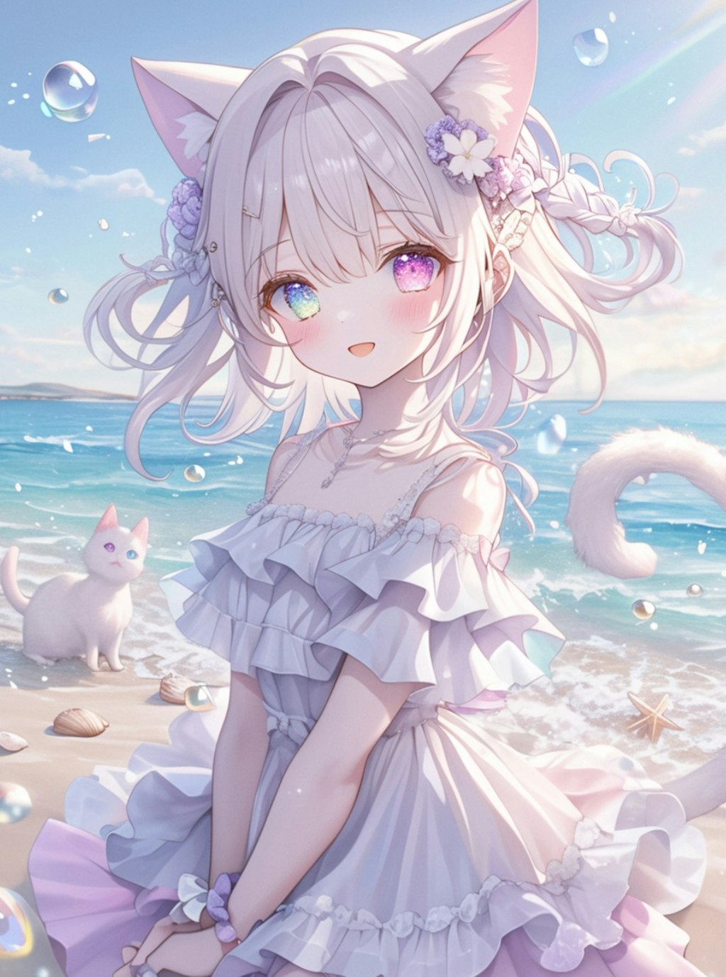 海辺の女の子👧