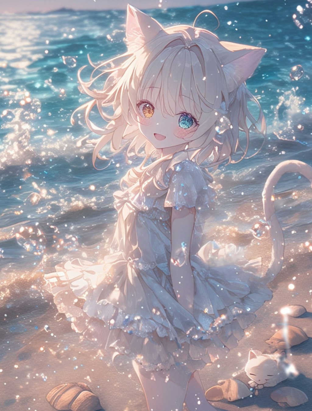 海辺の女の子👧