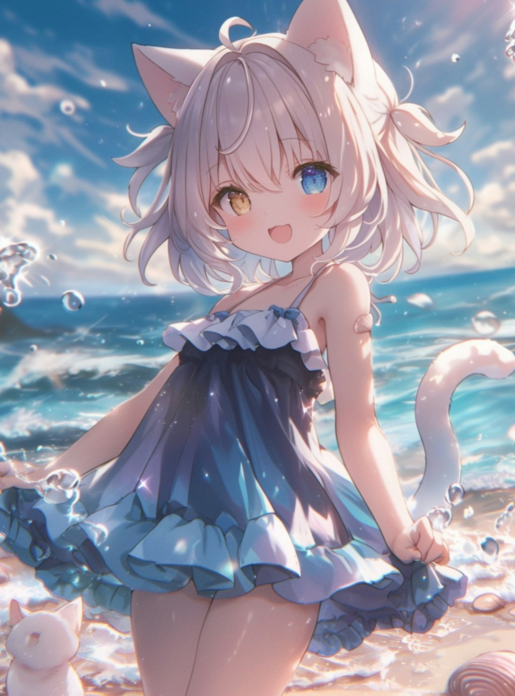 海辺の女の子👧