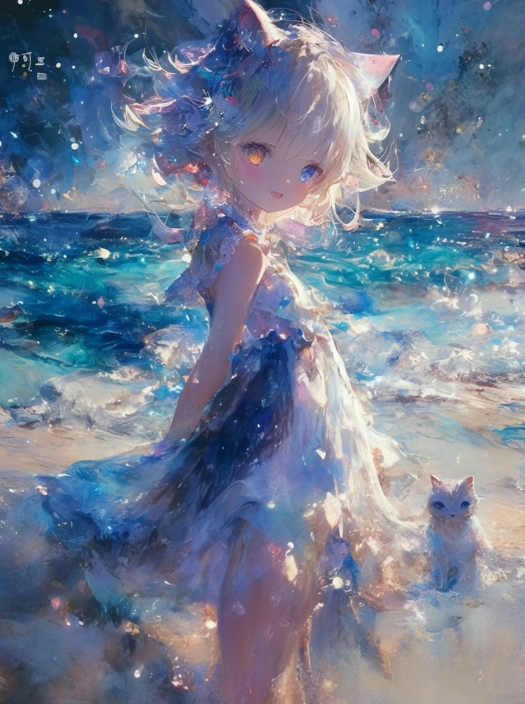 海辺の女の子👧