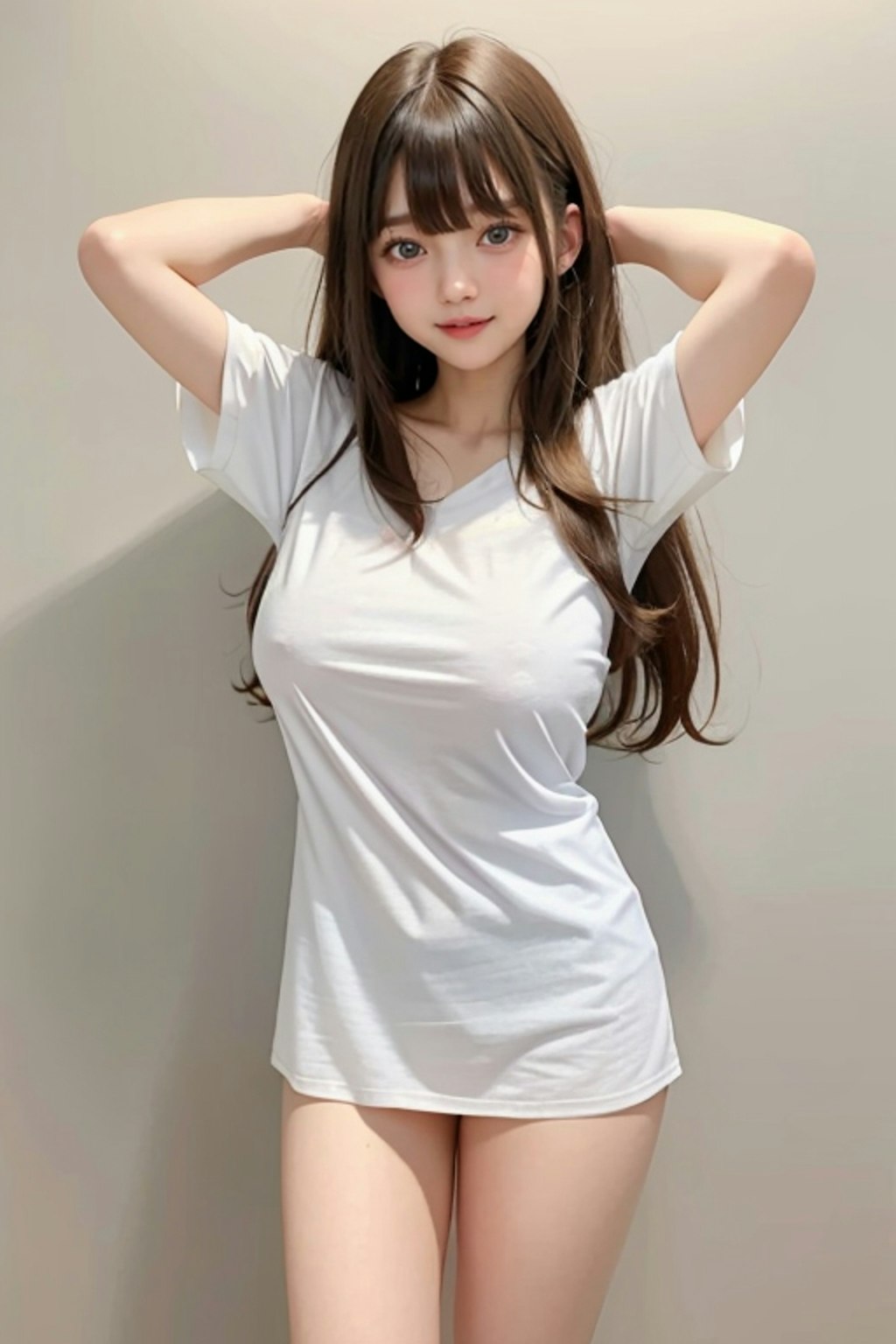 販売 白tシャツ巨乳美女