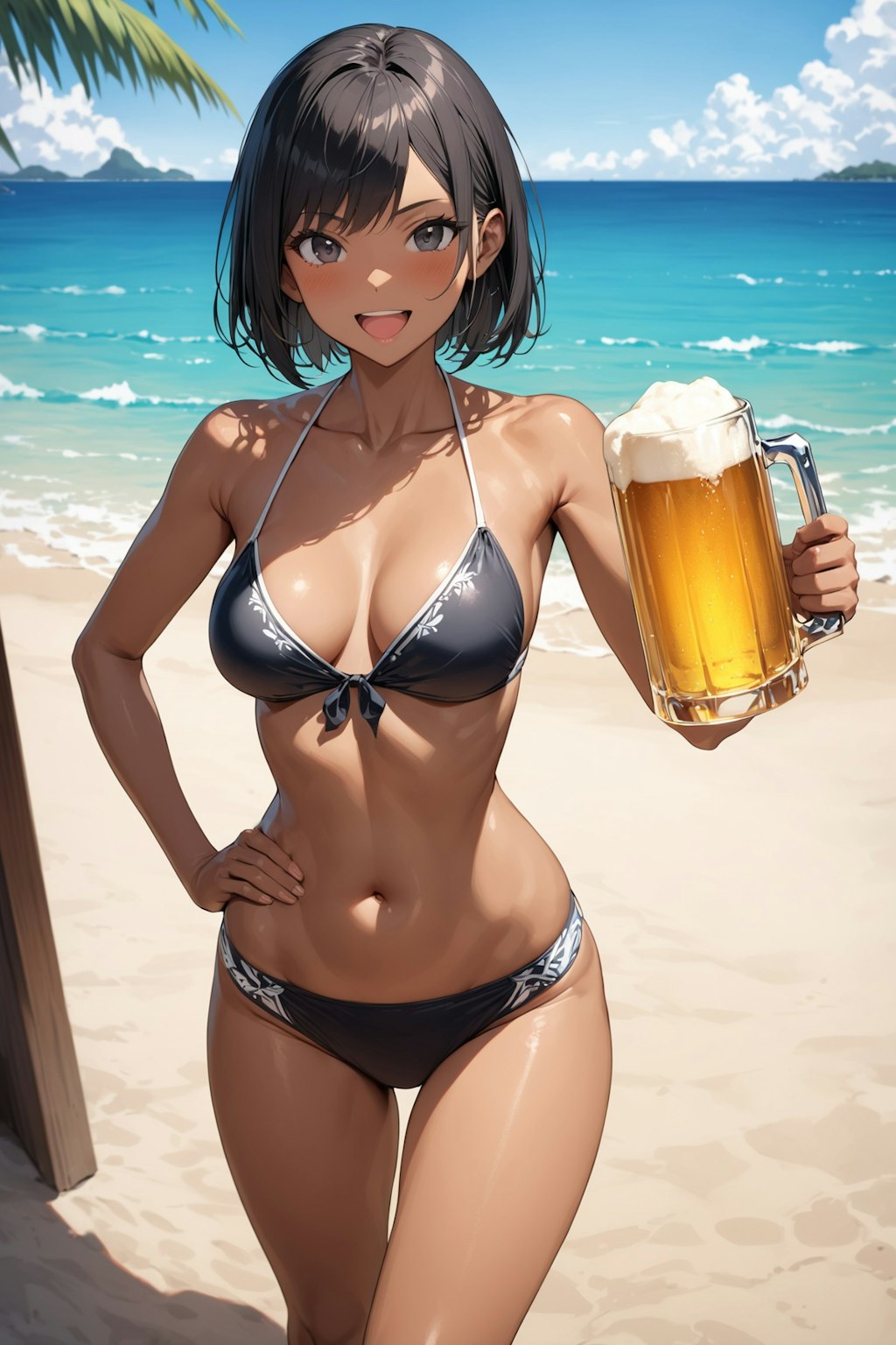 昭和風ビールポスター