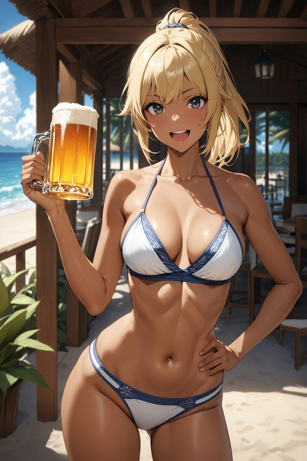 昭和風ビールポスター