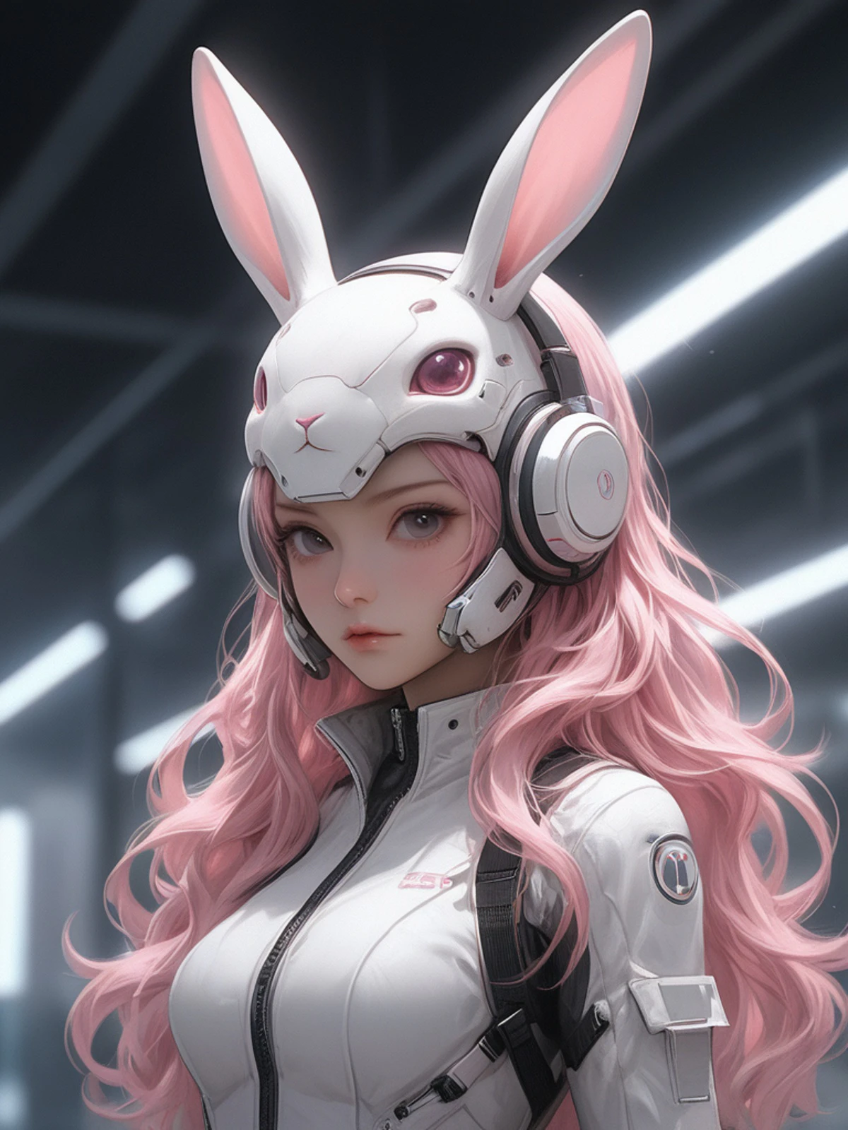 cosmic bunny girl | ちちぷいAIイラスト