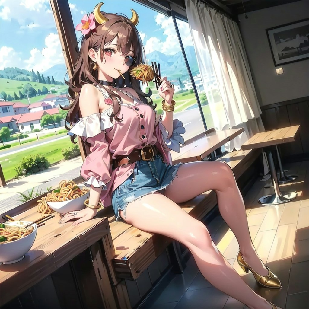 牛とサングラス