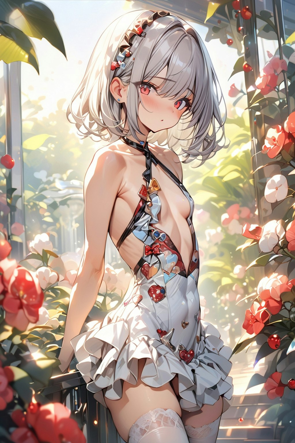 花の中で在る少女